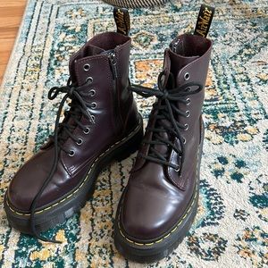 Burgundy Doc Martens